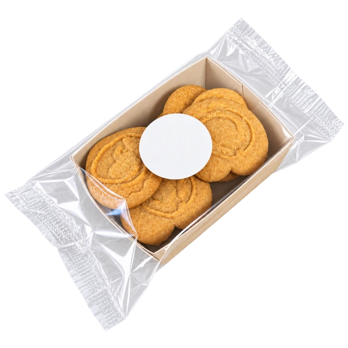 Cookie container with approximately 10 cookies as a corporate gift