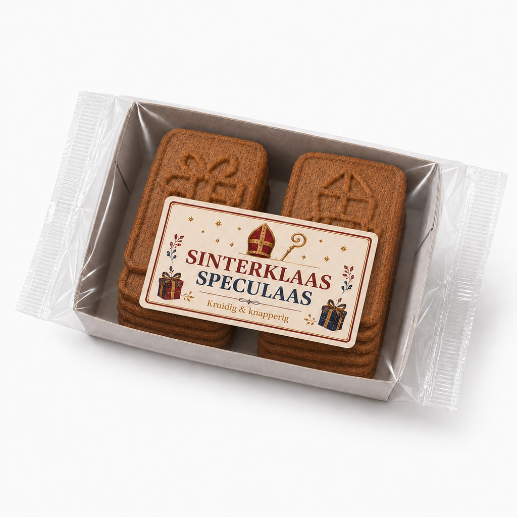 [K121.B1-WEB] Sinterklaas – Bakje met 10 speculaaskoekjes
