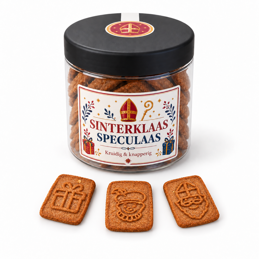 Sinterklaas – Potje speculaaskoekjes 180 gram
